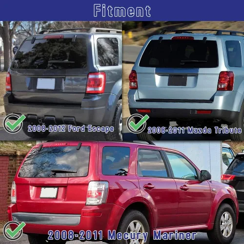 Vista 6 de Conjunto de limpiaparabrisas trasero compatible con Ford Escape 2008-2012, Mercury Mariner 2008-2011, Mazda Tribute 2008-2011, repuesto 8L8Z17526C