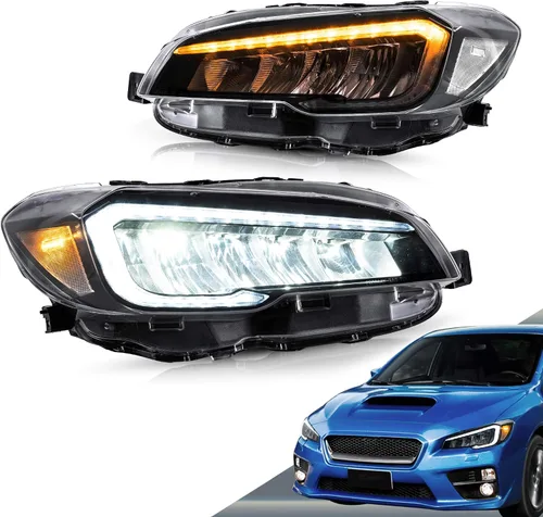 Vista 11 de VLAND Faros delanteros LED compatibles con Impreza Outback Sport 2008-2011, Impreza WRX 2008-2014 (no compatible con modelos con AFS/SRH) con Para