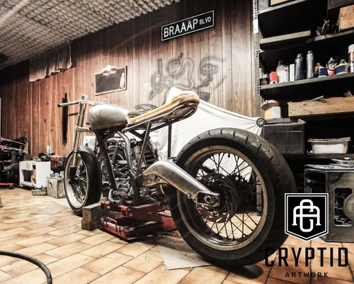 Vista 5 de Braaap Blvd - Letrero de metal de 18 x 4 pulgadas – Letrero de metal de aluminio en relieve vintage – Retro Enduro, todoterreno y carreras