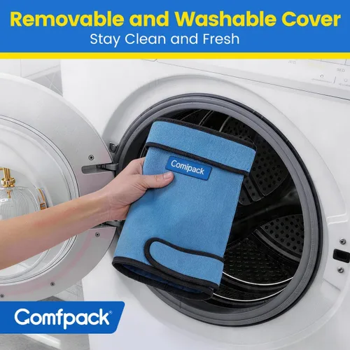 Vista 6 de Comfpack Bolsa de hielo para cadera, manga de compresión fría de gel para lesiones, cirugía de repuesto, ciática, bursitis, dolor flexor de cadera