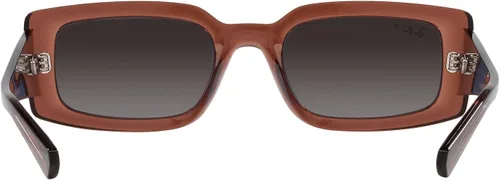 Vista 7 de Ray-Ban Gafas de sol cuadradas RB4395 Kiliane para mujer, Transparente MarrónGris Gradient Polarizado