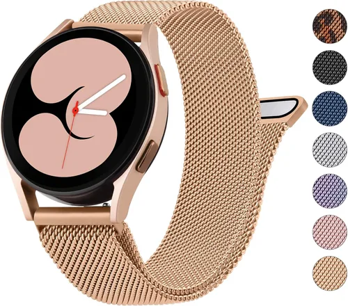 Vista 11 de Wanme Correa de repuesto para Samsung Galaxy Watch 4 de 1.575 in y 1.732 in, Galaxy Watch 4 Classic de 1.654 in y 1.811 in, para mujeres y hombres