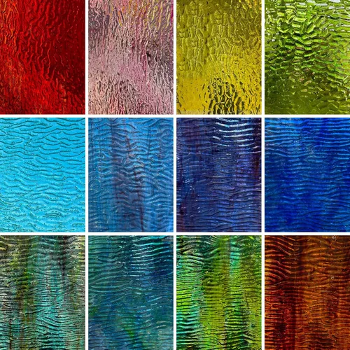 Vista 22 de LITMIND 12 hojas de vidrieras iridiscentes – 4 x 6 pulgadas de vidrio de arte arcoíris opaco para mosaicos, manualidades y proyectos de bricolaje