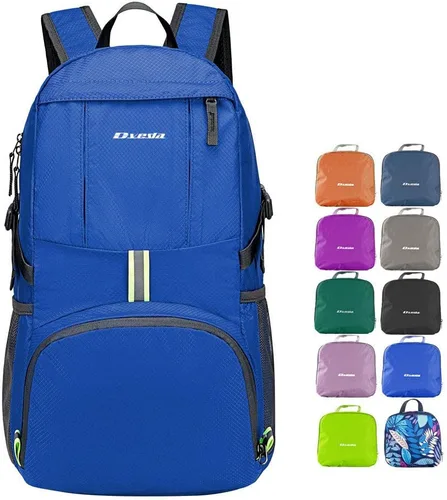 Vista 11 de Mochila plegable ligera de 35L impermeable duradera para senderismo mochila de viaje