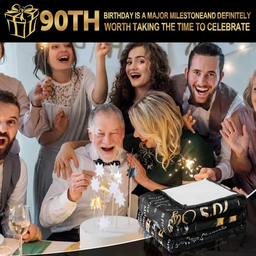 Vista 6 de Regalos de cumpleaños 90 para mujeres y hombres – Regreso en 1936-90 años, regalos de cumpleaños para hombres, manta de 60 pulgadas de largo x 50