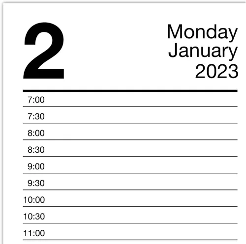 Vista 7 de AT-A-GLANCE Recambio de calendario de escritorio diario 2023, 3-1/2 x 6 pulgadas, hoja suelta (E71750)