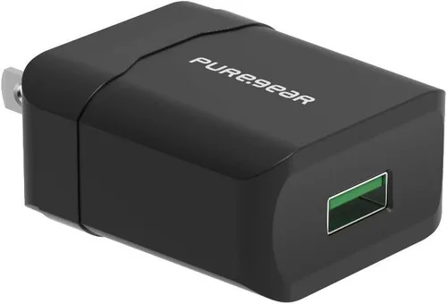 Vista 6 de PureGear, Almohadilla de carga inalámbrica rápida con certificación Qi de 7.5W/10W para Galaxy S20, S10, S9, S8, Note 10,9. iPhone 12, 12Pro, 12 Pro