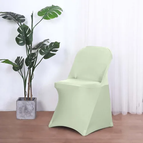 Vista 46 de Efavormart - Funda para silla plegable elástica de elastano, ajustable, para cenas, eventos, bodas, fiestas, banquetes, catering, color beige