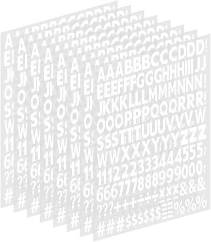 Vista 7 de Letras y números termoadhesivos de 1 pulgada, letras de vinilo para planchar con letras de transferencia de calor de la A a la Z, números