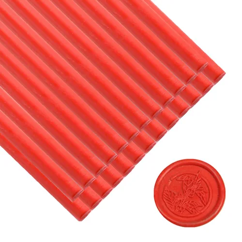 Vista 9 de 30 barras de sellado de cera de bronce, 30 varillas de sellado de cera para sello de cera, mini pistola de cera para sellar palos de sellado, apto