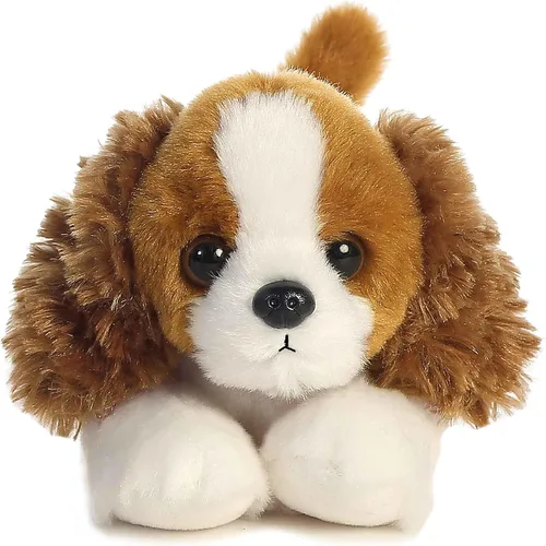 Vista 4 de Aurora® Adorable Mini Flopsie™ Charles™ Animal de peluche, facilidad juguetona, compañeros atemporales, color marrón, 8 pulgadas