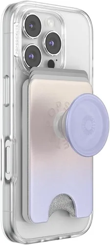 Vista 41 de PopSockets Cartera adhesiva para teléfono y tarjetero con agarre, púrpura - Aura