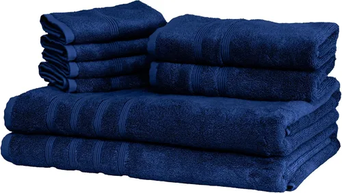 Vista 77 de Mosobam Lujoso juego de toallas turcas de 4 piezas XL, 35 x 70 pulgadas, 16 x 30 pulgadas, azul Allure de gran tamaño, 700 GSM, viscosa de bambú