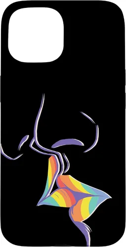 Vista 6 de Funda de regalo LGBT Lesbian Gay Pride LGBTQ Kiss Rainbow para iPhone 17