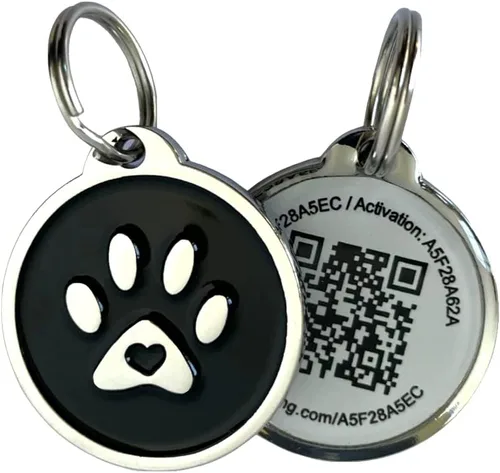 Vista 7 de Etiqueta de identificación para mascotas con código QR de Pet Dwelling – Etiquetas inteligentes para perros y gatos para la seguridad de las pata