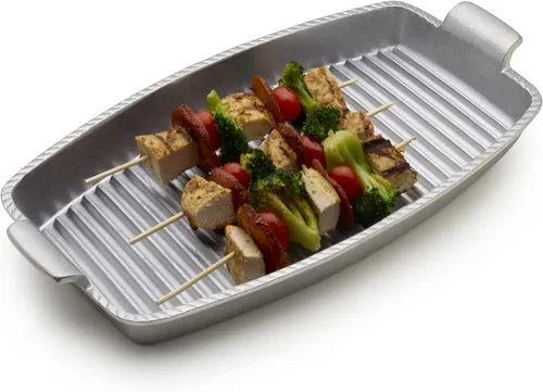 Vista 6 de Wilton Armetale Gourmet Grillware - Plancha con asas, 18.5 pulgadas