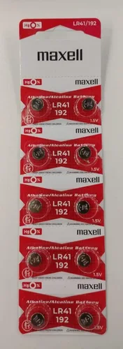 Vista 6 de 10 pilas alcalinas Maxell LR41 AG3 192 de 1.5 V