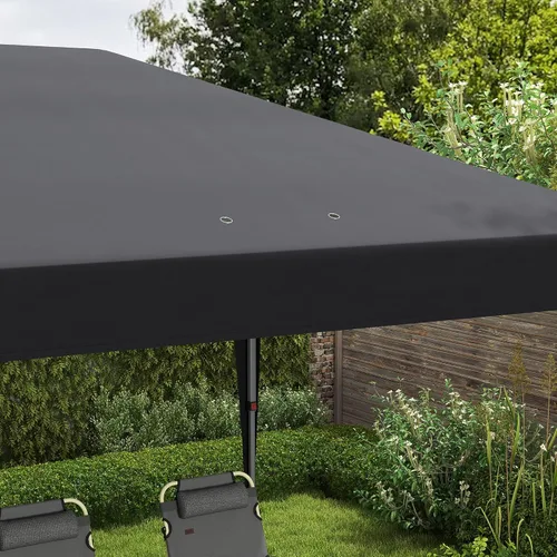 Vista 9 de Outsunny Carpa Emergente de 10' x 20', Carpas de Servicio Pesado Mejoradas para Fiestas, Gazebo Instantáneo al Aire Libre Refugio de Sombra Solar
