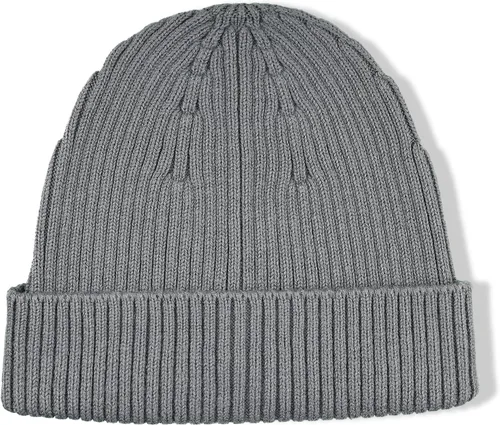 Vista 4 de CLAPE Gorros para hombre, con puños y cráneo, acanalados, para uso diario, de punto liso, para esquí, suave, cálido, grueso, holgado, para la nieve