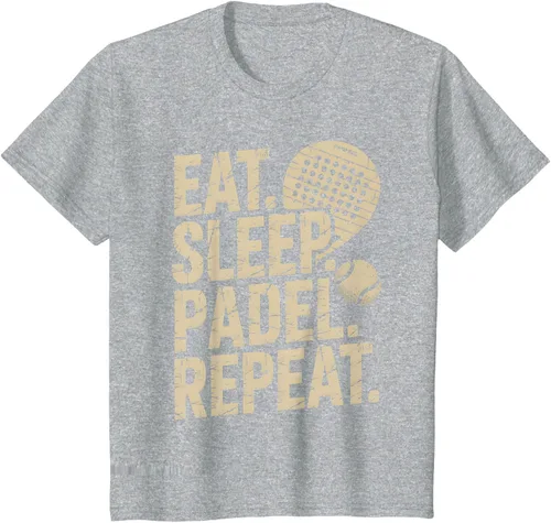 Vista 38 de Camiseta Eat Sleep Padel Repeat Padel Jugador de Tenis