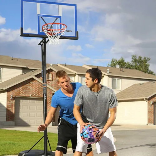 Vista 6 de Baloncesto que brilla en la oscuridad, baloncesto de piel sintética brillante, baloncesto luminoso para entrenamiento, talla 7, regalo para hombres