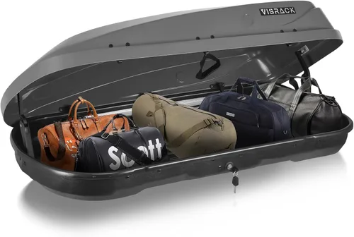 Vista 11 de Portaequipajes de Techo de Carcasa Rígida Grande con Cerradura de Llave 56" L x 30" A x 13.7" Al, 13 Pies Cúbicos, Impermeable de Servicio Pesado