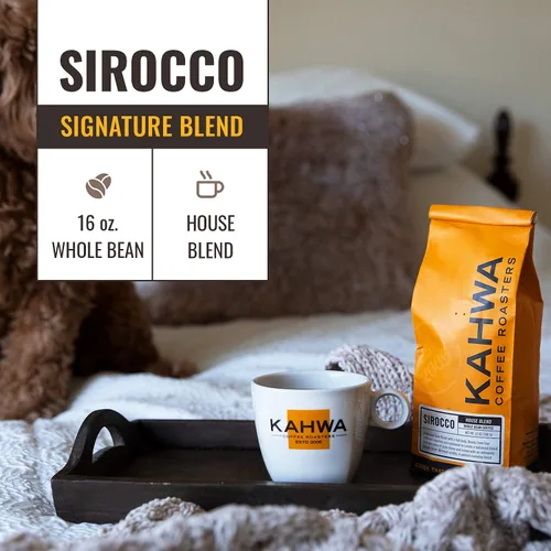 Vista 5 de Kahwa Coffee - Trío de café en grano entero, bolsa de 1 libra (paquete de 3), incluye tostado oscuro cubano, tostado oscuro medio Sirocco y tostado