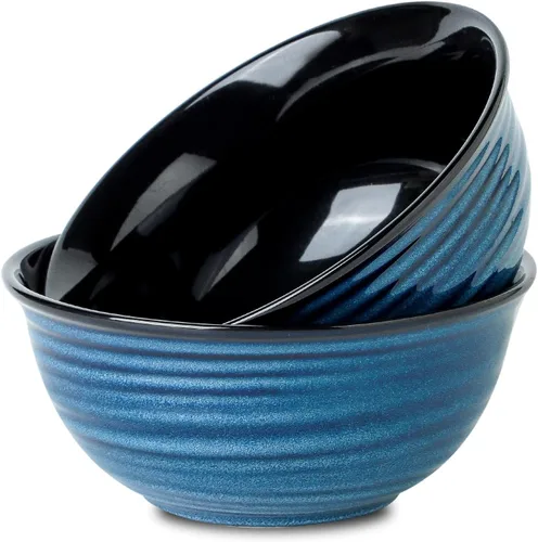 Vista 11 de MEKY - Juego de 6 tazones de porcelana para sopa de 20 onzas, tazones de cereales perfectos para pasta, aperitivos, avena, arroz, ensalada y helado