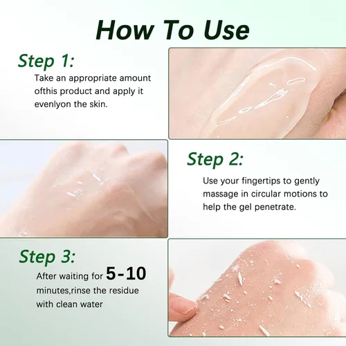Vista 7 de Gel exfoliante purificador, 2 unidades de gel exfoliante facial y corporal de limpieza profunda, exfoliantes purificadores avanzados, exfoliante