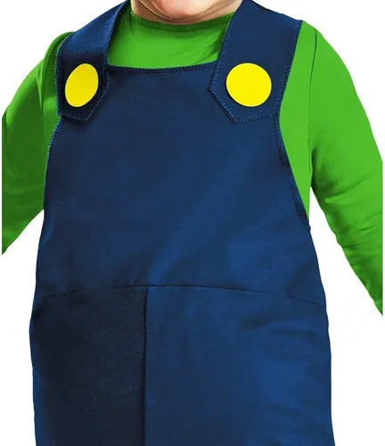 Vista 3 de Disguise Disfraz de Nintendo Super Mario Brothers Luigi para niños pequeños