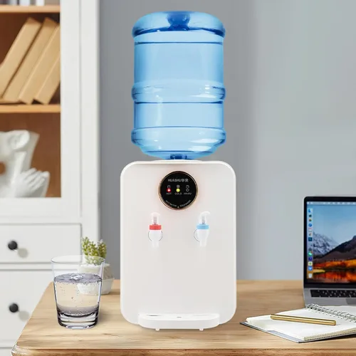 Vista 3 de Dispensador de enfriador de agua de 5 galones, dispensador de agua fría y caliente, 3 ajustes de temperatura, dispensador de enfriador de agua