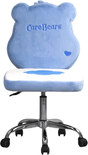 Vista 4 de Impressions Vanity Care Bears Grumpy Bear - Silla giratoria para dormitorio, silla de escritorio de maquillaje sin brazos con ruedas, altura