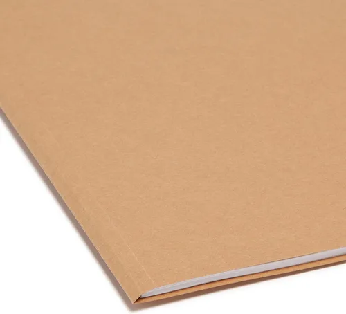 Vista 5 de Smead Carpeta de archivos, pestaña reforzada de corte 1/3, tamaño legal, kraft, 100 por caja (15734)