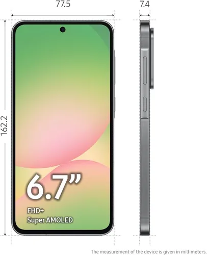 Vista 11 de Samsung Galaxy A56 5G 2025 128GB, Dual SIM 6.7 pulgadas 120Hz AMOLED, IP67 resistente al agua, Android 15 Modelo internacional desbloqueado