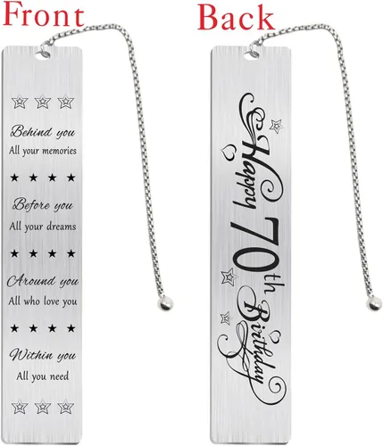 Vista 2 de Jzxwan Regalos de feliz cumpleaños 70 para mujeres y hombres, regalo de cumpleaños de 70 años para hombres y mujeres, decoraciones de cumpleaños 70