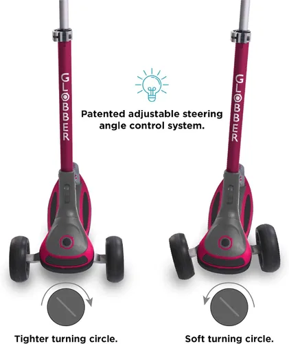 Vista 7 de Globber Ultimum Scooter Patineta de 3 ruedas para adultos y niños de 5 años Patineta plegable con cubierta segura y antideslizante y frenos