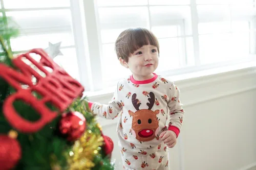 Vista 112 de VAENAIT BABY Infant Toddler Kids Adult Couple Family Matching Women Men Christmas Pjs Xmas Holiday Buffalo Plaid Pajama Set