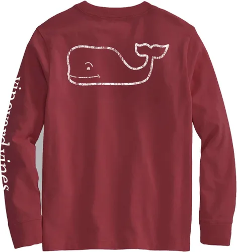 Vista 11 de vineyard vines Boys' Long Sleeve Vintage Whale Pocket Tee (Toddler/Little Kid/Big Kid)