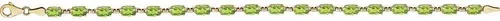 Vista 2 de Pulsera de peridoto de 7.25 pulgadas (ancho 0.157 in)