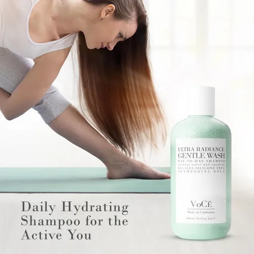Vista 2 de VoCÊ Haircare - Champú vegano y libre de crueldad animal Cuidado del cabello limpio, seguro para el color, sin parabenos ni sulfatos, ultra