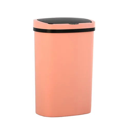Vista 9 de Dopinmin Cubo de basura de cocina de 13 galones de 50 litros, hermoso cubo de basura con tapa y sensor automático para oficina, dormitorio, sala
