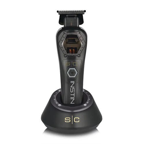 Vista 6 de StyleCraft Instinct Professional Cordless Hair Trimmer with IN2 Vector Motor, Intuitive Torque Control & Precision Black Diamond Blades