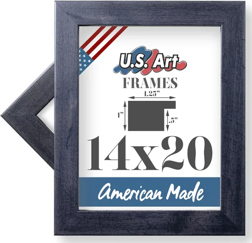 Vista 112 de Marco de fotos de 4 x 6 pulgadas, acabado envuelto suave, plano de 1.25 pulgadas de ancho, bronce oscuro envejecido, 100% madera americana compuesta