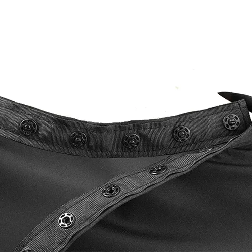Vista 4 de Paquete de 5 capas de nailon negro impermeables para corte de pelo para hombres