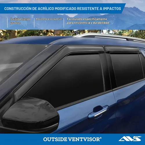 Vista 3 de Auto Ventshade [AVS] Protectores de lluvia de montaje exterior para Ford Explorer 2020 - 2026 Viseras de ventilación de ventana, 4 uds. - Humo