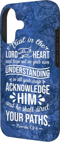 Vista 2 de Trust in Lord with All Your Heart Proverbio 3:5-6 - Carcasa cristiana para iPhone 17
