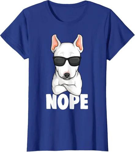 Vista 90 de Camiseta de perro Bull Terrier para niños y mujeres, Negro