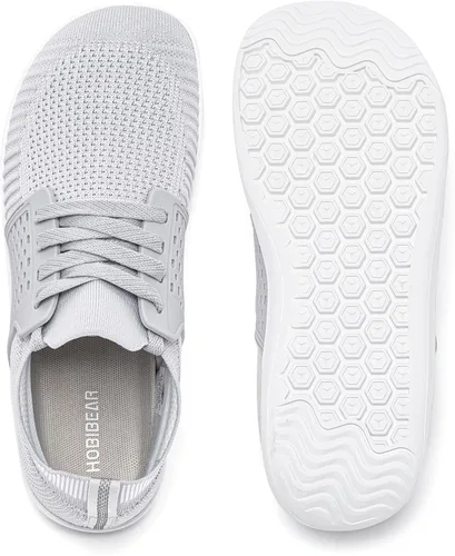 Vista 6 de HOBIBEAR Zapatos minimalistas anchos para caminar para hombre y mujer, suela sin caída, relajación óptima