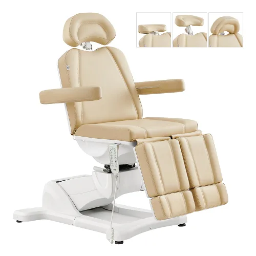 Vista 2 de Dir Silla de oficina de examen médico de 5 motores eléctricos completos, práctica de podología y spa de belleza, silla estética Libra