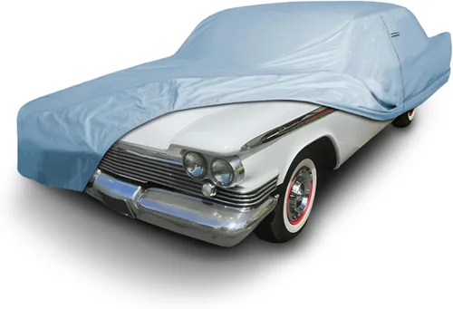 Vista 59 de iCarCover Funda de automóvil personalizada Premium para Chrysler Imperial 1957-1975, resistente, impermeable, para todo tipo de clima, lluvia Negro
